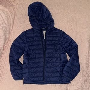 GAP Kids Upcycled Lightweight Puffer Small (6/7) Elysian Blue